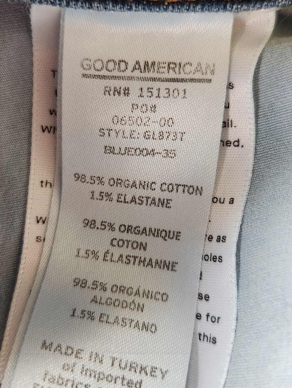 Good American Buckle "Good Legs" Tall High Rise Skinny Jean, Women's Size 14 - Picture 10 of 13